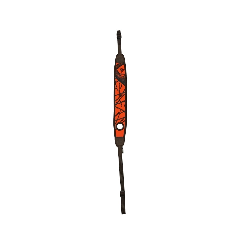 Rifle sling thumbhole - orange camo